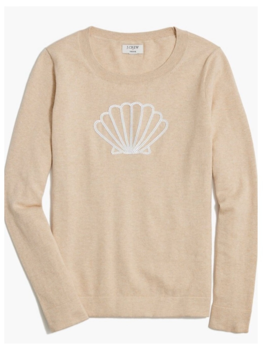 NWT J.Crew Factory Seashell Teddie Sweater